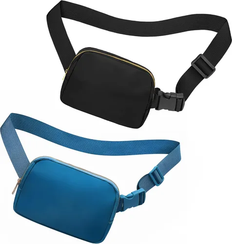 Miniatura 130 de Riñonera cruzada para mujeres y hombres, bolsa para cinturón para senderismo con correa ajustable, riñonera para correr, entrenamiento, deportes