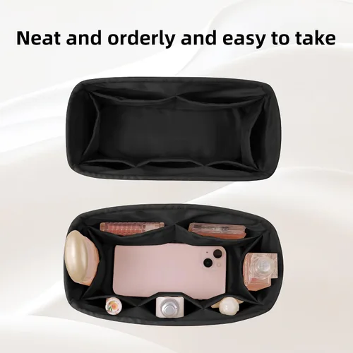 Miniatura 5 de DGAZ Organizador de bolso, sedoso y suave, seda, bolso de mano de lujo en moldeadores de bolsa, para mujer, se adapta a bolsas Birkin 25303540