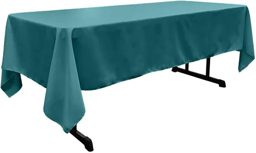 Miniatura 63 de New Creations Fabric & Foam Inc - Mantel rectangular de popelina de poliéster de 60 pulgadas de ancho por 120 pulgadas de largo. (Avocado)