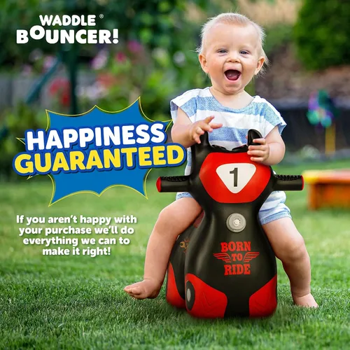 Miniatura 7 de Waddle Bouncy Hopper Patinete Juguete Inflable de Salto, Para Interiores y Exteriores para Niños Pequeños y Niños, Niños y Niñas de 2 Años