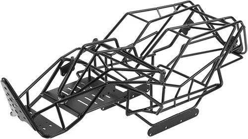Capra axial actualiza chasis Rc 1 10 44×15×14 Marco de chasis de jaula de rollo de metal negro compatible para Axial Wraith 90018 1 10 Escala RC Car