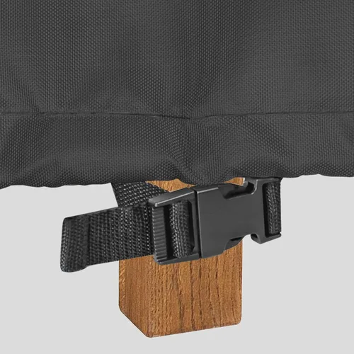 Miniatura 6 de Funda para Mesa de Café de Patio, Impermeable Rectangular Pequeña Funda para Mesa Auxiliar para Muebles de Exterior 36L x 22A x 18Al pulgadas, Negro