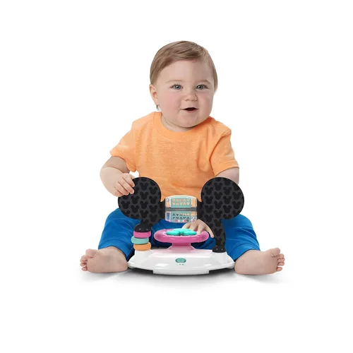 Miniatura 3 de Bright Starts Disney Baby Minnie Mouse Forever Besties - Andador de actividades 2 en 1 para bebé, marco fácil de plegar y estación de juguetes