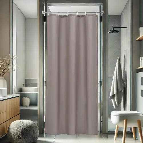 Miniatura 19 de AooHome - Forro para cortina de ducha, Tela, Gris claro