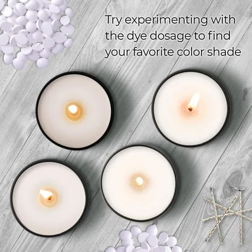 Miniatura 6 de Tinte blanco para velas de 2 onzas para fabricación de velas de soja, tintes de cera de velas altamente concentrados, chips de tinte