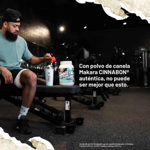 Miniatura 5 de GHOST Proteína de Suero en Polvo, Cinnabon - 2 libras, 25G de Proteína - Mezcla de proteína de suero aislado con sabor a rollo de canela