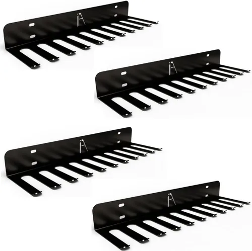 IRON AMERICAN USA Omega Beast - Estante de almacenamiento de gimnasio con 11 ganchos, organizador de pared de gimnasio resistente, almacenamiento de