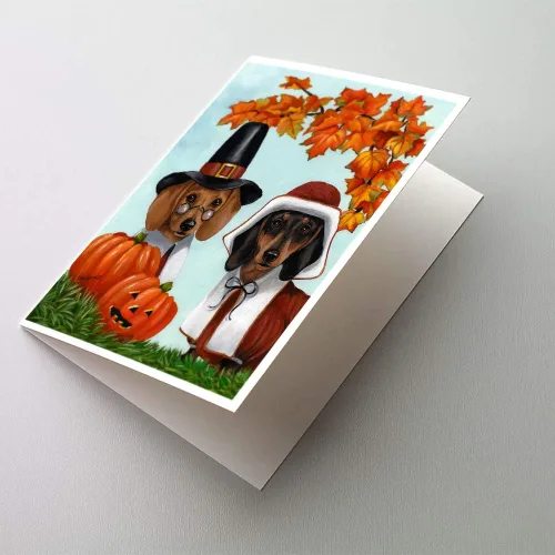 Miniatura 258 de Caroline's Treasures PPP3013GCA7P - Tarjetas de felicitación y sobres para mascotas de Basset Hound Teacher, paquete de 8 tarjetas en blanco