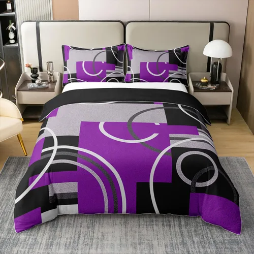 Miniatura 14 de Erosebridal Bohemian 100% Natural Cotton Duvet Cover Twin Country Southwestern Bedding Set Boho Aztec Arrows Diamond Comforter Cover Black Gray