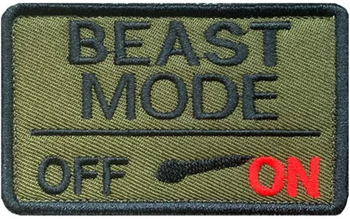 Miniatura 2 de Zcketo Paquete de 2 paquetes de insignia táctica de combate militar con gancho y bucle de modo bestia bordado para ropa militar, ropa, sombreros, K9