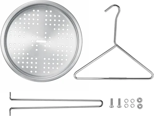 Miniatura 3 de Juego de estante para freidora de pollo para pavos, estante para freír y gancho elevador de mango, soporte vertical de acero inoxidable, bandeja