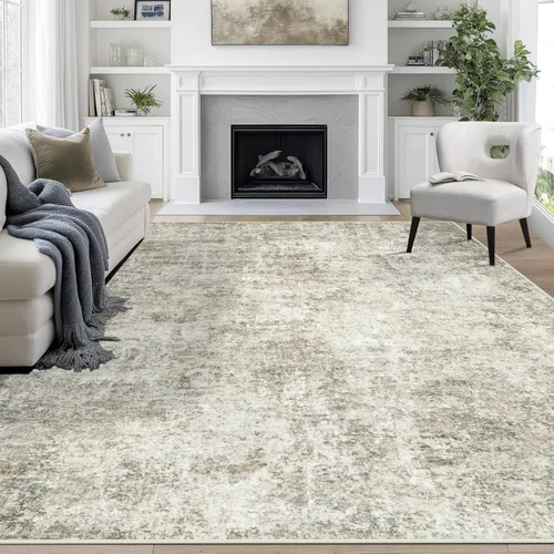 Miniatura 29 de 5x7 Area Rugs for Living Room Rug Washable: Abstract Rug for Dining Room Bedroom Carpet Non Slip 5 by 7 Indoor Modern Nursery Home Office Beige