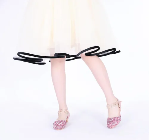 Miniatura 3 de LFHT - Zapatos de vestir para niñas pequeñas, con lentejuelas y brillantina, zapatos de baile de princesa Mary Jane, sandalias de baile para fiestas