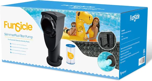 Miniatura 7 de Summer Waves P53FX150K SkimmerPlus - Sistema de bomba de filtro de limpieza de agua para piscina con marco sobre el suelo, 1500 galones, color negro