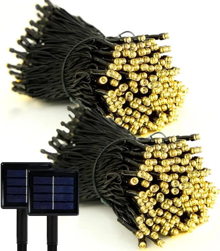 Miniatura 9 de Luces de Cadena Solares Luces de Navidad Solares 200 LED 72 Pies 8 Modos Luces de Cadena para Exteriores Impermeables para Jardín Fiesta Patio Hogar