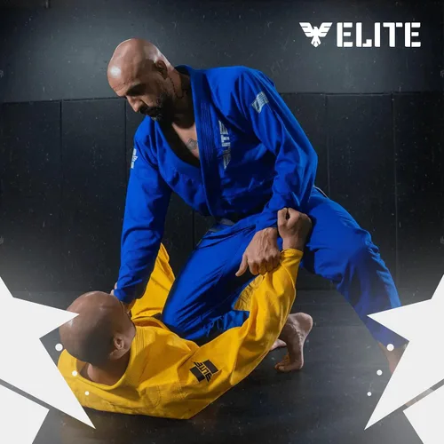 Miniatura 7 de Elite Sports Kimono para hombres aprobado por la IBJJF (Federación Internacional de Jiu Jitsu Brasileño) de tela pre-encogida para Jiu Jitsu