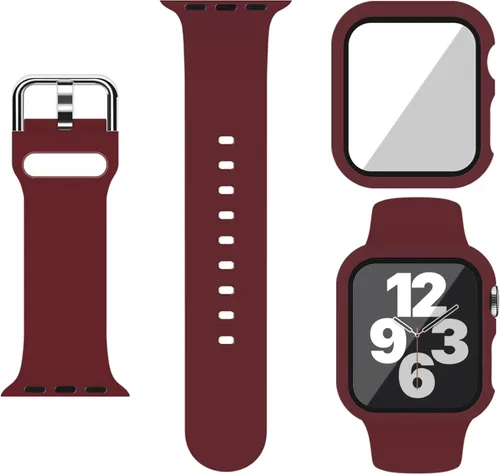 Miniatura 21 de Correa Deportiva de Silicona y Estuche con Protector de Pantalla para Apple Watch Series 11, Series 10, Series 9, Series 8, Series 7, Series 6 SE