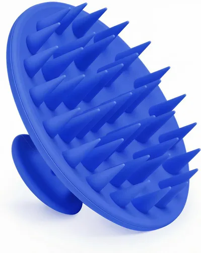 Miniatura 21 de Meartchy Cepillo de champú y masajeador de cuero cabelludo de silicona, cepillo para el cuero cabelludo para el crecimiento del cabello