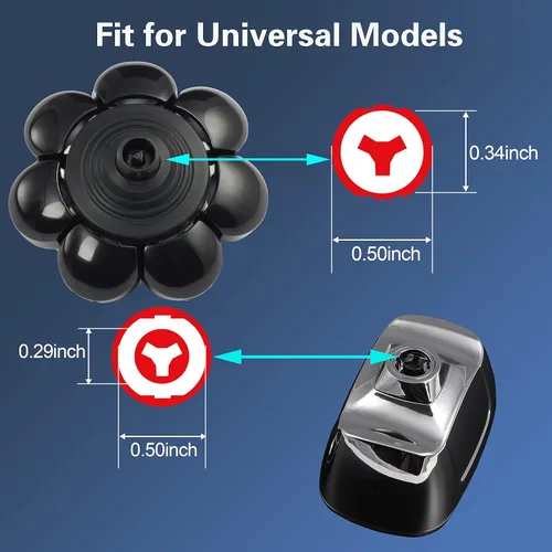 Miniatura 2 de Cabezal de repuesto para afeitadora eléctrica, 8 cabezales para hombres calvos, compatible con húmedo y seco, impermeable, 8D black3