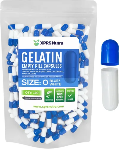 Miniatura 11 de XPRS Nutra Size 0 Empty Capsules - 1000 Count Empty Gelatin Capsules - Pills DIY Capsule Filling - Pure Bovine Pill Gel Caps for Do-It-Yourself