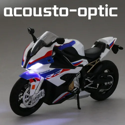Miniatura 6 de COOLPUR Modelo de motocicleta fundido a presión para S1000RR, modelo de motocicleta realista, juguete o colección de moto para niños a escala 1:12