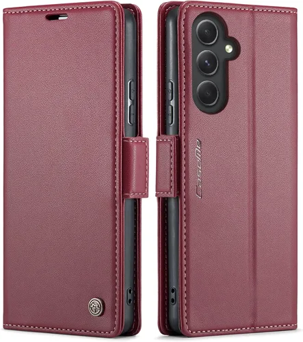 Miniatura 13 de QLTYPRI Funda tipo cartera para Samsung Galaxy S22 Ultra, funda magnética de piel sintética de alta calidad con bloqueo RFID, ranuras para tarjetas
