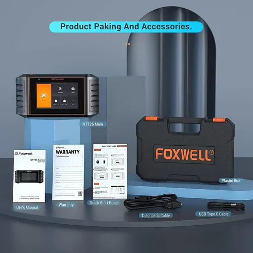Miniatura 7 de FOXWELL NT726 - Escáner OBD2 para todos los sistemas 2026 con más de 12 restablecimientos de servicio, escáner de diagnóstico para todos
