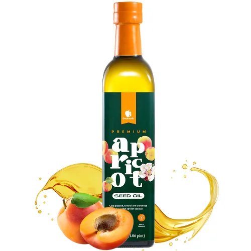 Gourmanity Aceite de semilla de albaricoque, ideal para freír y cuidar la piel con vitamina E natural, aceite de albaricoque sin colesterol para una