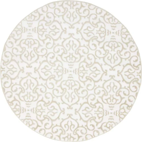 Miniatura 8 de Alfombra de Área de la Colección Rushmore de Unique Loom - Johnson (Corredor de 2' x 7' 3", Blanco Nieve/Beige)