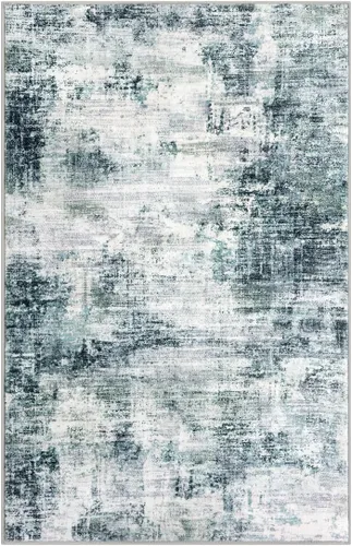 Miniatura 342 de IOHOUZE Alfombra abstracta lavable de 3 x 12 pies para pasillos, antideslizante para cocina, camino de entrada de lana sintética para interiores