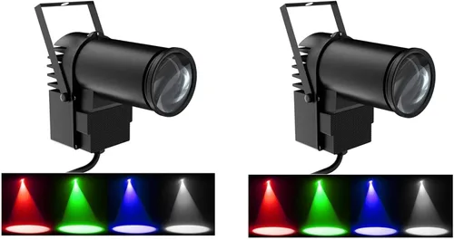 Miniatura 11 de U`King Luz de punto de bola de discoteca con luz LED blanca para escenario de iluminación de escenario, luces para espejo, bola club, fiesta, bar