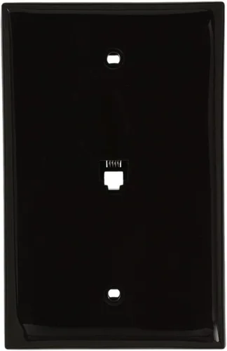 Miniatura 4 de Leviton Jack de pared de teléfono de tamaño mediano, 6P4C, 40539-PMW, blanco