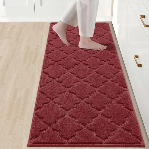 Miniatura 10 de COSY HOMEER Alfombras suaves de cocina [2 piezas] para el frente del fregadero súper absorbentes, tapetes y tapetes de cocina de 20 x 30 pulgadas/20