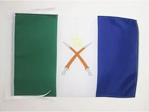Miniatura 1284 de Bandera de México AZ FLAG, 45.7 x 30.5 cm, con cordones - Pequeñas banderas mexicanas de 30 x 45 cm - Bandera de 45.7 x 30.5 cm