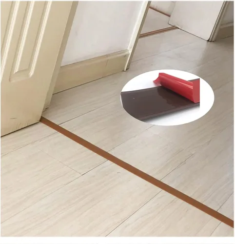 Miniatura 2 de Tira de transición de piso, 3.3-98.4 ft, impermeable, autoadhesiva, perfil de transición, tiras de cubierta de suelo, barra de puerta de vinilo