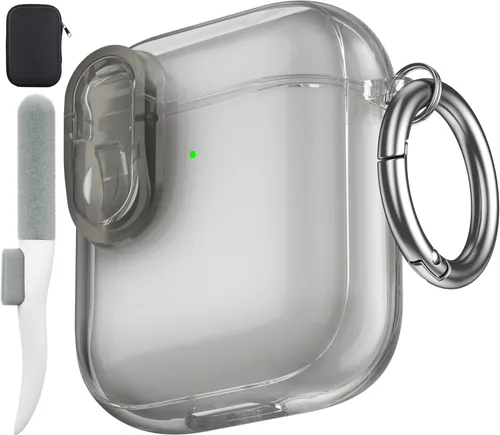 Miniatura 61 de Valkit Funda compatible con AirPods Pro, transparente con kit de limpieza, funda protectora de TPU suave para AirPods Pro Gen 2nd/1st 2023/2022/2019