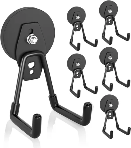 Miniatura 11 de ENUODA - Ganchos magnéticos fuertes, ganchos magnéticos de alta resistencia para cochera, soporte magnético para herramientas de crucero para colgar