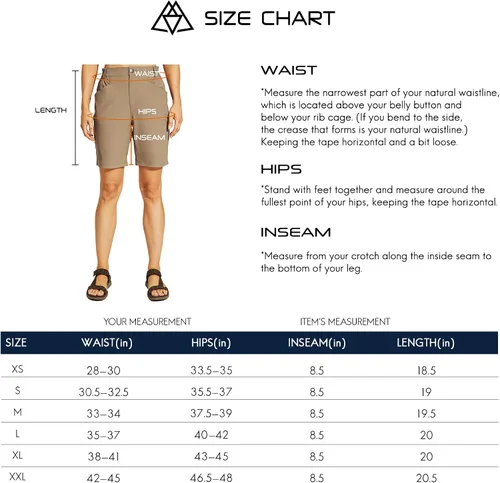 Miniatura 7 de Haimont Women's Quick Dry Hiking Shorts Lightweight Stretch Travel Camping Casual Shorts