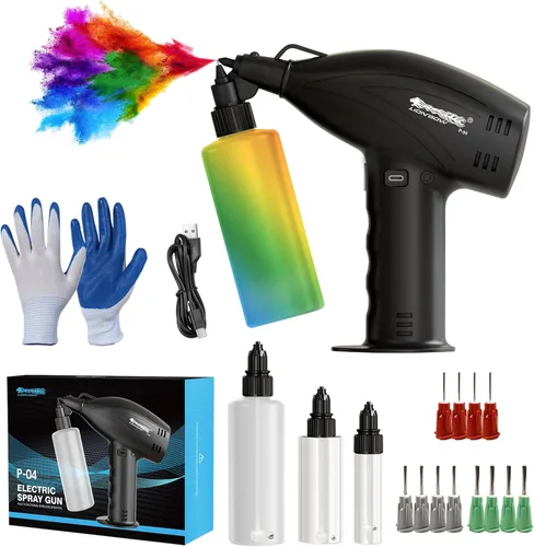 Lionbow Pistola pulverizadora de pintura eléctrica eléctrica de mano, equipo de alta potencia, pistola pulverizadora portátil inalámbrica para