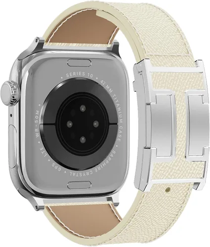 Miniatura 11 de Correa de reloj magnética de cuero compatible con Apple Watch Ultra 49 mm, 46 mm, 45 mm, 44 mm, 42 mm, 41 mm, 40 mm, 38 mm, correa de repuesto