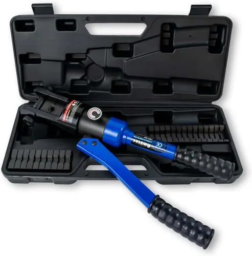 Miniatura 6 de AMZCNC herramienta de crimpado de terminales de cable de batería de alambre hidráulico azul de 16 toneladas con troqueles estándar de cable EE. UU.