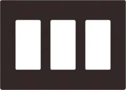 Miniatura 111 de ENERLITES Placas de pared decorativas sin tornillos, cubiertas de tomacorrientes seguras para niños, tamaño de 4 posiciones, 4.68" H x 8.30" L, Negro
