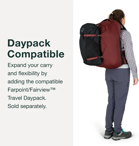 Miniatura 6 de Osprey Fairview 40L Mochila de viaje para mujer, color negro