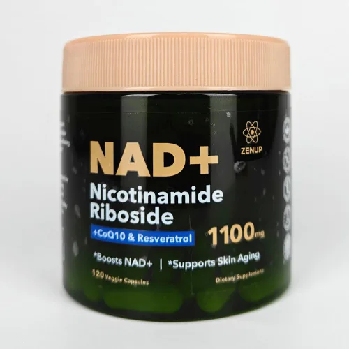 Miniatura 2 de NAD+ Suplemento 1100 mg ribósido liposomal de nicotinamida con resveratrol y quercetina Enfoque mental 120 cápsulas