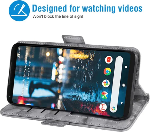 Miniatura 3 de Asuwish Funda compatible con Google Pixel 2 XL y protector de pantalla de vidrio templado, accesorios para celulares, ranura para tarjetero, función