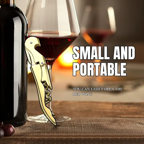 Miniatura 2 de Sacacorchos para camareros profesionales, llave de vino de acero inoxidable para camareros de restaurantes, sacacorchos clásico todo en uno, abridor