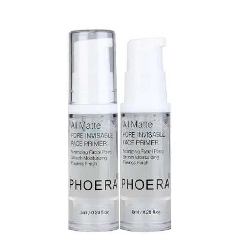 PHOERA - Paquete de 2 imprimaciones para maquillaje facial, encogimiento de poros, arrugas que eliminan las líneas finas, hidratación, Clean