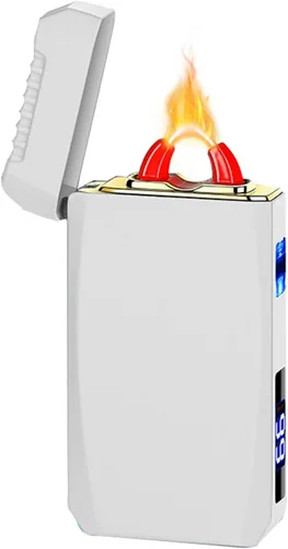 Miniatura 11 de YOZWOO Encendedor eléctrico recargable, encendedor de arco de llama de alta potencia, encendedores USB con indicador de batería LED, encendedores