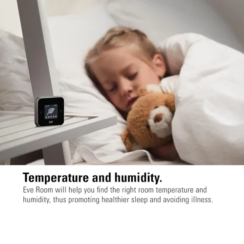 Miniatura 5 de Eve Room - Sensor de calidad del aire interior para monitorear la calidad del aire (VOC), temperatura y humedad, tecnología Apple HomeKit, Bluetooth