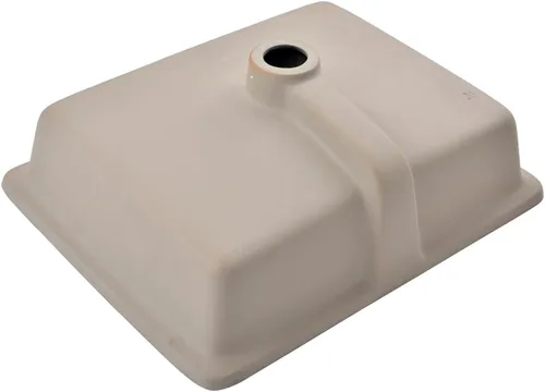 Miniatura 7 de Fregadero de baño rectangular de 20 x 15 pulgadas, color negro, de porcelana, cerámica, arte moderno, lavabo bajo encimera con desbordamiento Negro